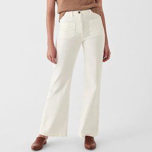 Faherty Corduroy Patch Flare Leg 5-Pocket Pants